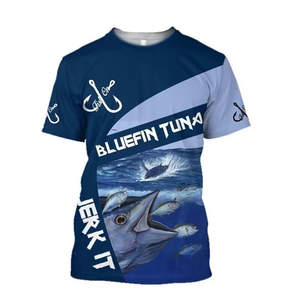 Camiseta de Verano para Hombre, Corte Regular, Informal, para Uso Diario, con Estampado Digital, Tejida, 180g, Estilo Urbano, Antiarrugas, Transpirable - Product Image 2