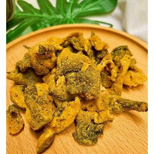 ขนมหนังปลาแซลมอนทอดกรอบรสไข่เค็ม - อาหารทะเลกรอบอร่อยบรรจุภัณฑ์สุญญากาศ - Product Image 3
