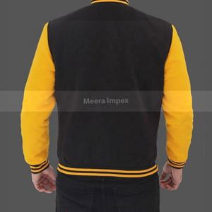 Chaqueta bomber de manga larga para hombre, chaqueta de cuerpo personalizado de alta calidad - Product Image 6