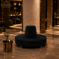 Luxuriöses Modernes Rundes Sofa Hotel-Lobby Lounge-Sitzgelegenheit Kreisförmiges Bankett-Sofa Möbel für Empfangsbereich