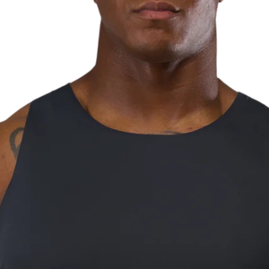 Débardeur côtelé gris anthracite pour homme – Gilet sans manches premium extensible pour le sport, la gym, l'entraînement et les tenues décontractées d'été - Product Image 3