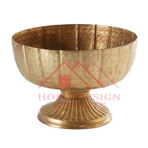 Florero de Metal para mesa de boda, centro de mesa de primera calidad, plata antigua, Pedestal, tazón de flores, jarrones, en venta - Product Image 2