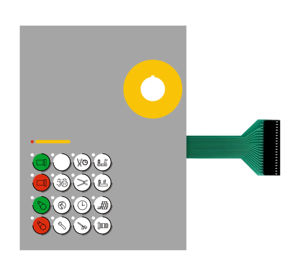 Panneau de commande à membrane industriel Memtron MP-00120, clavier graphique, câble flexible Ethernet, automatisation de machine - Product Image 1