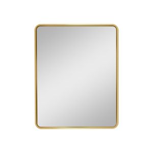 Armoire à pharmacie de salle de bain avec miroir, cadre en métal doré, 24x30 pouces, à fixer au mur ou encastrée - Product Image 1