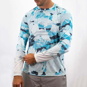Custom Sublimation Fishing Jersey Long Sleeve Breathable Performance Outdoor Shirt Quick Dry Moisture Wicking Sun Protection <b>Top</b> - Product Image 2