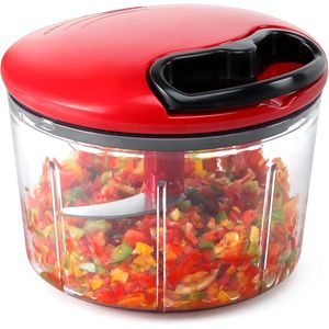 เครื่องบดสับอาหารแบบมือหมุน 3.4 ถ้วย สำหรับหั่นหัวหอม กระเทียม และถั่ว บดละเอียดได้อย่างรวดเร็ว สำหรับการเตรียมอาหารอย่างรวดเร็ว - Product Image 2