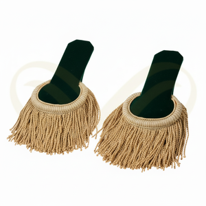 Epaulettes Personalizadas con Flecos Metálicos Dorados y Ajuste Regulable para Uso Ceremonial, Pliegues para Hombros - Product Image 2
