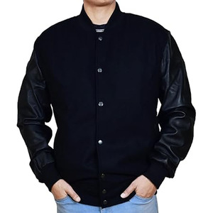 Veste universitaire épaisse Stonefield Manufacturing - 100% laine, à capuche, imperméable, streetwear, vêtements d'hiver avec doublure en sherpa, unisexe - Product Image 2