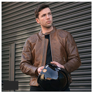 Veste en cuir de moto/motocyclette de haute qualité, personnalisée, la plus vendue en gros, avec fermeture éclair, pour la course - Product Image 3