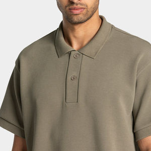 High Quality 100% Cotton Mens Polo T Shirt Soft Breathable <b>Classic</b> Collar Comfortable Casual Office Daily Wear - Product Image 4