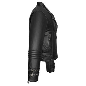 Chaqueta de Cuero para Hombre, Modelo 2025, Más Vendida, Mangas Largas, Cuello Alto, Logotipo Frontal, Impermeable, Transpirable, Invierno, Alta Calidad, Bajo Precio - Product Image 5