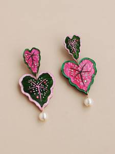 Luxury Handmade Beaded Embroidery <b>Earrings</b> for Women with Intricate Needlework and Elegant Decorative Designs - Product Image 1
