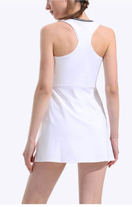 Jupe de tennis à séchage rapide et très extensible pour femme, vêtements de sport, tenue de compression pour le tennis, robe de tennis une pièce tendance, vêtements de yoga haut de gamme - Product Image 6