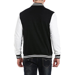 Chaqueta de Béisbol de Lana y Algodón para Hombre, Personalizada al por Mayor, Cuello Alto, Larga, Lisa, 2023 - Product Image 4