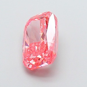 Diamant rose vif fantaisie modifié en forme de coussin de 2,63 carats, cultivé en laboratoire CVD, clarté VS1, excellente taille, pierre précieuse non montée pour la création de bijoux - Product Image 2