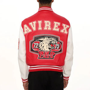 คอลเลคชั่นฤดูหนาวปี 2026 เสื้อแจ็คเก็ตหนัง Avirex สำหรับผู้ชาย ปรับแต่งได้ พร้อมตัวเลือกโลโก้ด้านหน้า หลายสี หลายขนาด ราคาดีที่สุด - Product Image 4