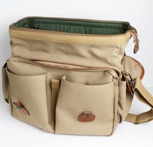 Sac à appareil photo en toile de cuir robuste, imperméable, pour appareil photo reflex numérique, sac messager de voyage LCCB-0009 - Product Image 2