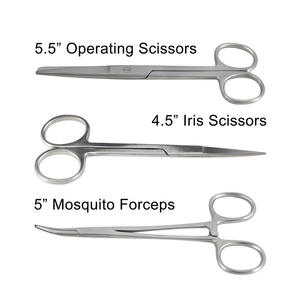 Ensemble d'instruments chirurgicaux en acier inoxydable pour étudiants en médecine, formation aux sutures, certifié CE ISO13485, outils manuels réutilisables 2026 - Product Image 2