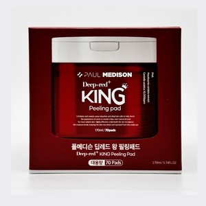 Tampons tonifiants Polmedison Deep Red King Peeling Pad 70 feuilles, soin de la peau - Product Image 2