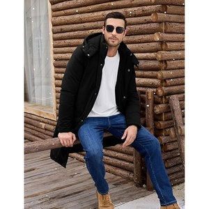 SOLID INTERNATIONAL Abrigo Casual con Capucha para Hombre, Invierno, Cálido, Cortavientos, Forro 70% Algodón, Logotipo Personalizado Frontal, Largo Regular - Product Image 6