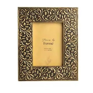 Artistic Living Accent Metal Glass Photo <b>Frame</b> Stylish <b>Picture</b> Display Home Interior - Product Image 3