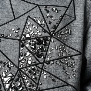 Sudadera con capucha y cremallera para hombre, con pedrería, 480 g/m², algodón de alto gramaje con lavado ácido, estilo urbano, logotipo personalizado, ODM, oversize - Product Image 4