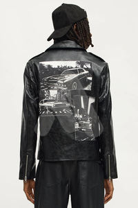 Chaqueta de Cuero de Invierno para Hombre, Talla Grande, Personalizada, Impermeable, Transpirable, Resistente al Viento, con Cuello Alto, de Alta Calidad, Estilo Bomber - Product Image 3