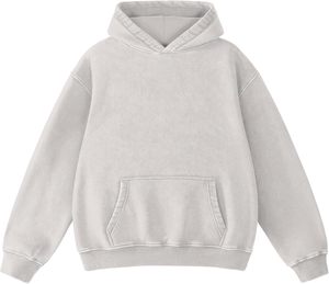Sweat à capuche pour homme grande taille, coupe oversize, en molleton de coton épais, chaud pour l'hiver, style streetwear décontracté - Product Image 1