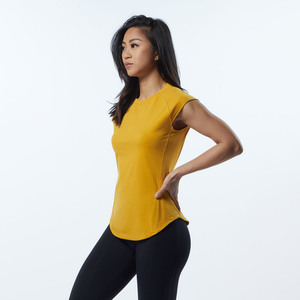 Camisetas de Mujer Performance Fit Luxury Velocity, 100% Algodón, Cuello Redondo Regular, Ropa Urbana de Verano, Secado Rápido, Logotipo, Camiseta de Mujer - Product Image 3