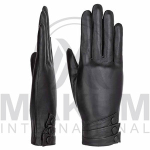 Gants en cuir de haute qualité pour femmes et hommes, gants en cuir tendance pour l'hiver - Product Image 2