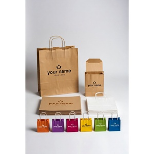 Bolsas de Papel Kraft Marrón con Asas y Logotipo Personalizado al por Mayor, Bolsas de Compras para Comercio Minorista, Regalos y Detalles - Product Image 4