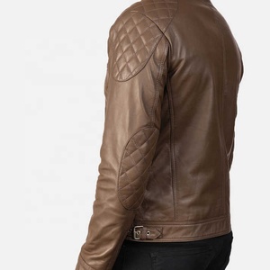 Vêtements pour hommes, meilleur design, veste en cuir de mouton décontractée pour hommes avec fermeture éclair avant, prix bas, veste de haute qualité pour hommes - Product Image 6