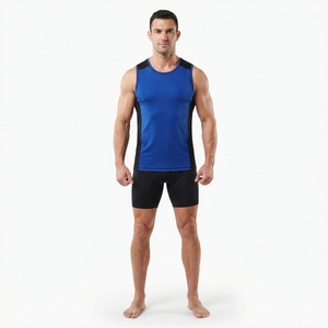 Camiseta Deportiva Personalizada al por Mayor para Hombre, sin Mangas, Sublimada, para Entrenamiento, Gimnasio, Ropa Deportiva de Alto Rendimiento - Product Image 4