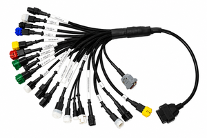 สายสแกนเนอร์วินิจฉัยอเนกประสงค์ OBD2 21-in-1 สำหรับรถจักรยานยนต์สองล้อ สีดำ 12V พร้อมหัวต่อ USB - Product Image 2