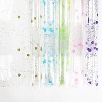 Rouleaux de papier d'emballage transparents, imperméables, recyclables, imprimés sur mesure en résine, couleurs or/argent/perle, pour cadeaux alimentaires