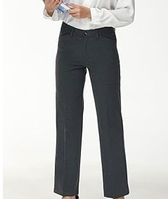Pantalones de Vestir Personalizados OEM de Cintura Alta, Largos, Holgados y con Corte Acampanado, para Reuniones, Trabajo, Tallas Grandes - Product Image 6