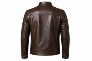 Veste en cuir véritable et toile de qualité supérieure pour homme – Vêtement d'extérieur de luxe, doux, confortable, classique et décontracté pour le quotidien - Product Image 6