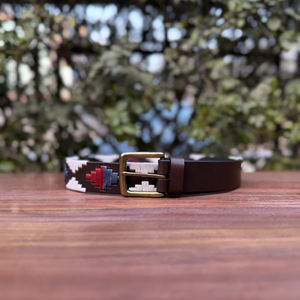 Ceinture en cuir Mencia, qualité supérieure, durable, largeur 35 mm, fil ciré avec boucle en alliage de zinc OEB, cuir véritable - Product Image 3