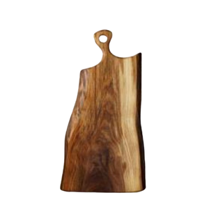 Premium Solid Wood Irregular Cutting Board Eco-Friendly Rustic <b>Kitchenware</b> & Charcuterie Serving Tray Sustainable One-Piece - Product Image 1