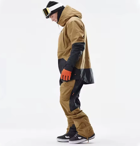 Combinaison isolante personnalisée pour homme et femme, snowboard/ Ski, design de panneaux de haute qualité, coutures étanches, fermeture éclair - Product Image 2