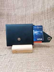 Portefeuille en cuir de haute qualité sans couture, design minimaliste, porte-cartes fin pour poche avant, emballage personnalisé avec logo LSSW-0039 - Product Image 4