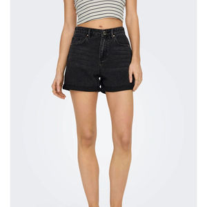 Shorts de Mujer de Cintura Media, Color Sólido, Corte Regular, Cintura Elástica, Estilo Deportivo, Spandex/Poliéster, Secado Rápido, Transpirables, Tejido de Punto - Product Image 4