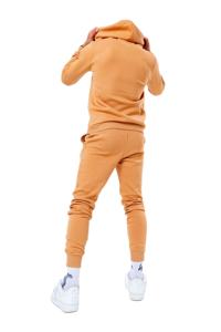 Trajes de chándal de hombre de algodón 100% al por mayor patrón sólido ropa deportiva de invierno cremallera inferior suave polar con capucha chándal bordado - Product Image 2