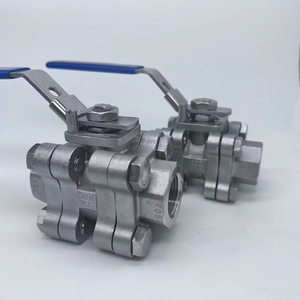 Válvula de Bola de Tres Piezas con Acabado Roscado, Estándar DIN SS316, Pasaje Completo, Clase 150, Control de Flujo Industrial - Product Image 1