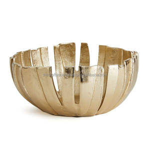 Wholesale Customized Metal Curved Chocolate <b>Bowl</b> Elegance Tableware <b>Desserts</b> Chocolate Server Aluminium handmade Luxury <b>Bowls</b> - Product Image 2