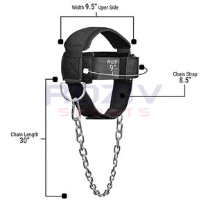 Entrenador de Ejercicios para el Cuello, Ajustable, con Almohadilla de Neopreno Suave, Correa para la Cabeza y Mentón, para Levantamiento de Pesas, Gimnasio en Casa, Roziv - Product Image 3