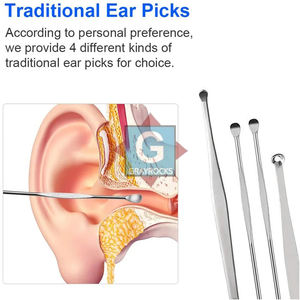 Outil de nettoyage d'oreilles de qualité supérieure, cure-oreille pour l'élimination du cérumen, kit de nettoyage d'oreilles - Product Image 3