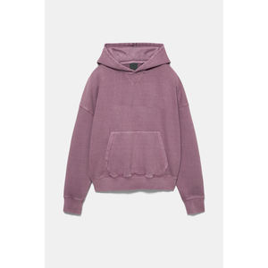 Sudadera con Capucha para Mujer, Color Rosa Claro, Cómoda, de Felpa, Perfecta para Invierno, de Algodón Orgánico Clásico, Color Rosa Deslavado, Corte Holgado y Relajado - Product Image 5