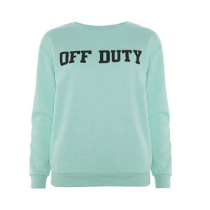 Sudadera Casual Oversize Personalizada con Logo para Hombre y Mujer, Negra Lisa sin Capucha, Estilo Universitario - Product Image 3