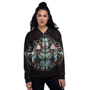 แจ็กเก็ตบอมเบอร์แบบรูดซิปสำหรับผู้หญิงคุณภาพสูงตัดได้อย่างสมบูรณ์แบบตามความต้องการของลูกค้า - Product Image 1